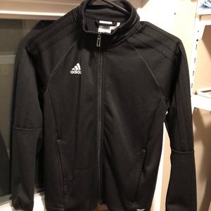 Boys Adidas Climalite black jacket, size M 11/12